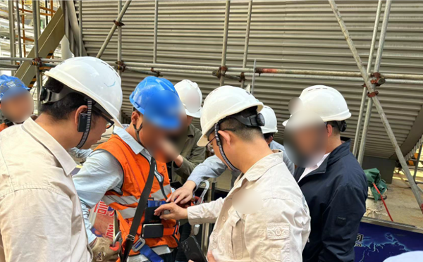 江蘇某電廠登高作業智能穿戴設備項目案例